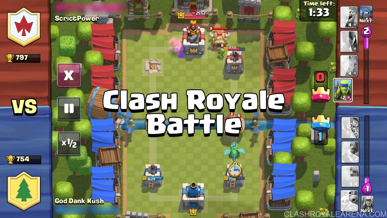 a Clash Royale Battle