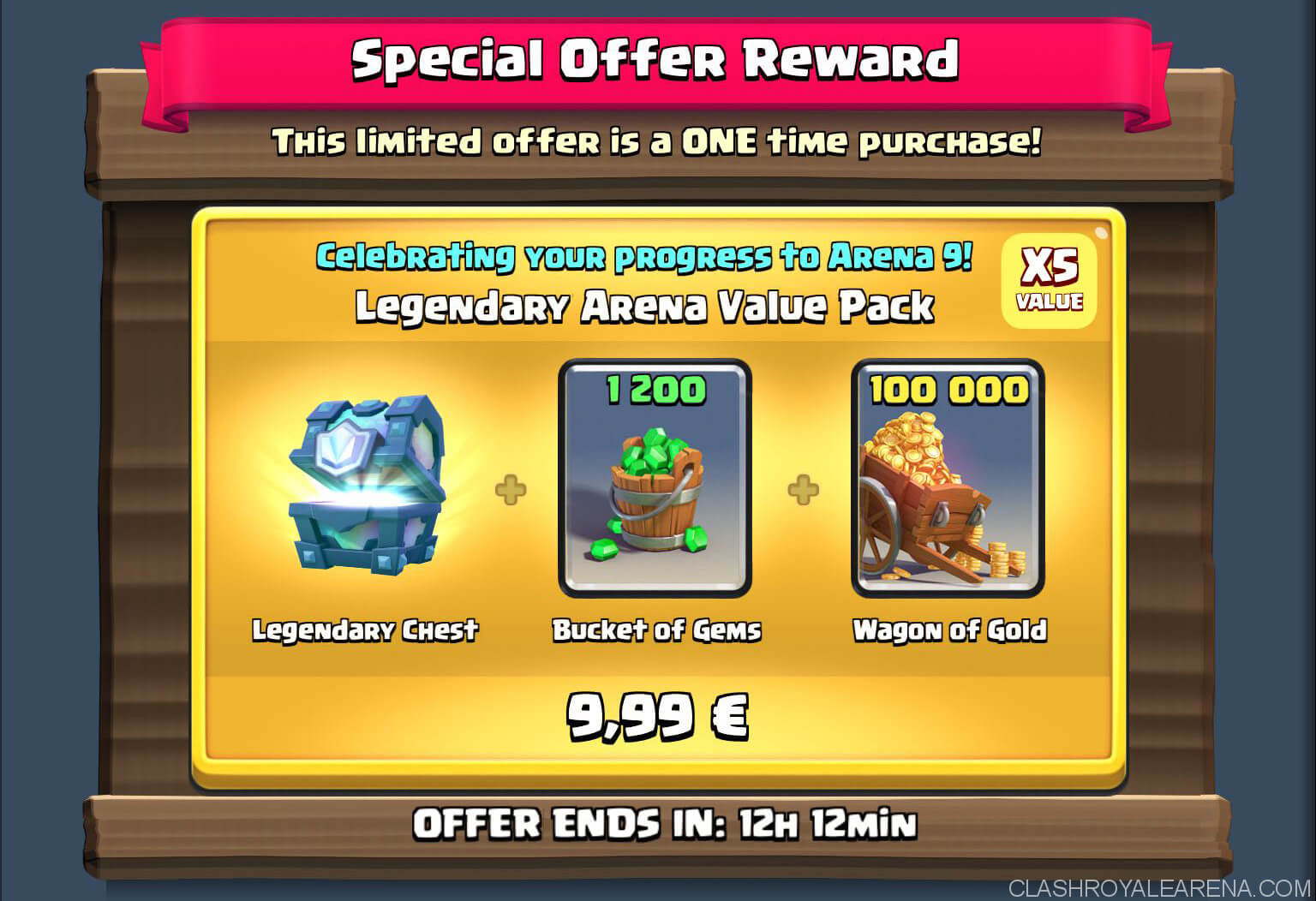 clash royale arena pack