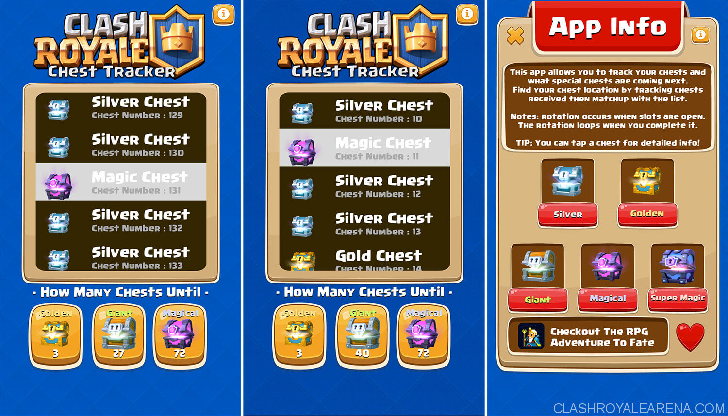 list of chests in clash royale