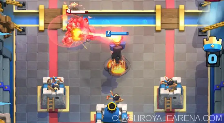 princess defending in front of King's Tower