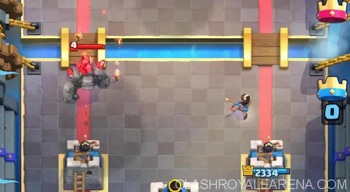 princess defending on the opposite lane