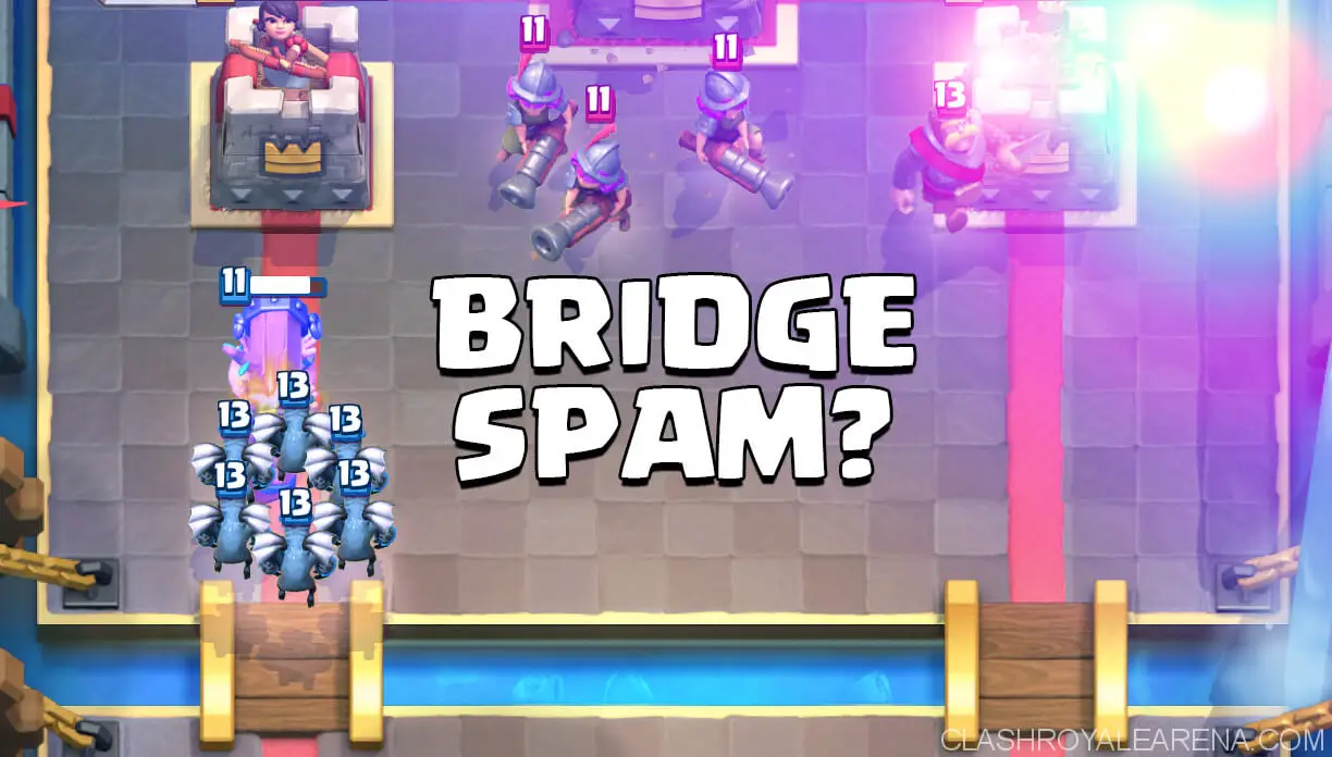 Plz recommend a good arena 7 bridge spam deck