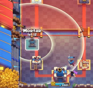 mortar clash royale placements