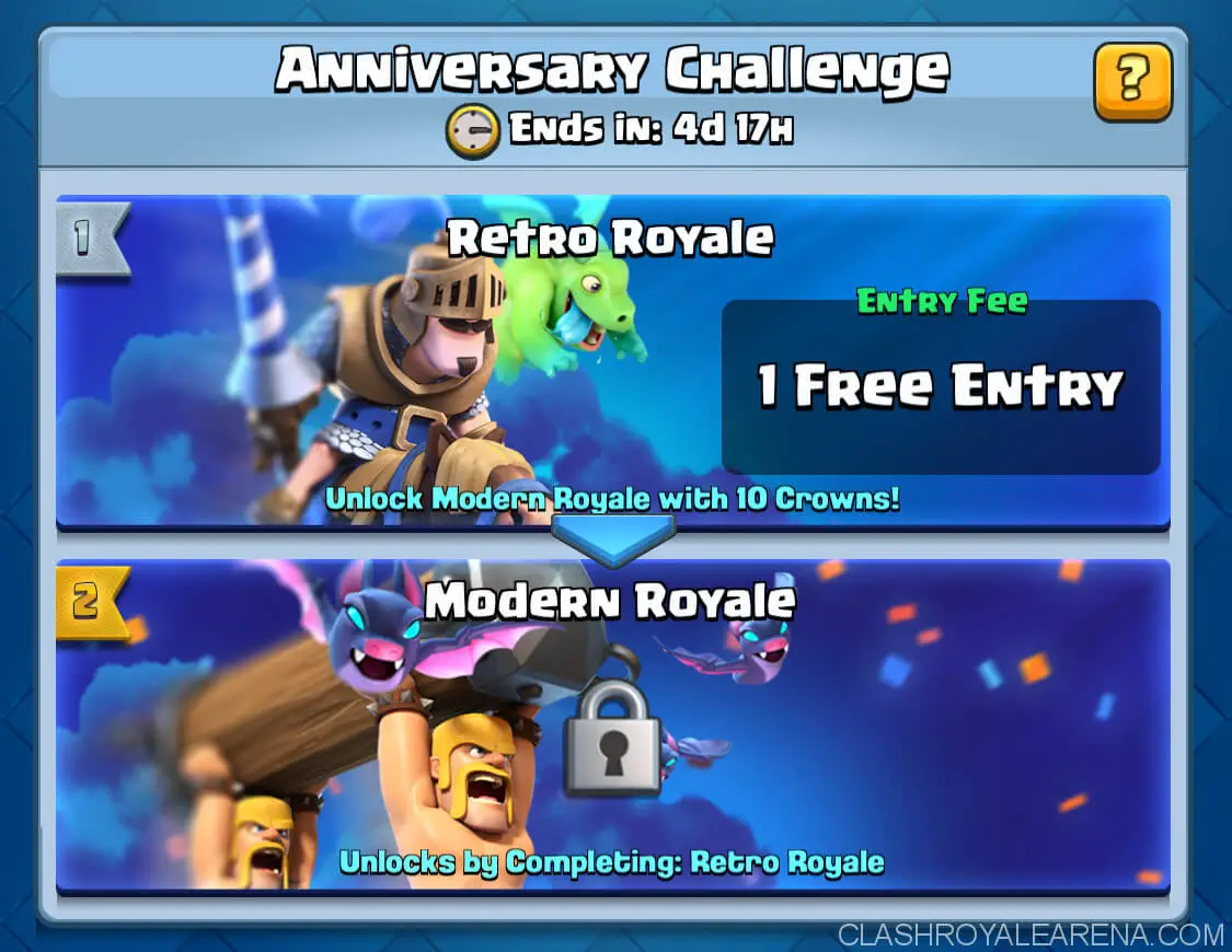 anniversary challenge clash royale